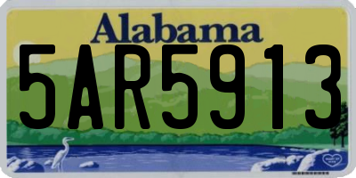 AL license plate 5AR5913