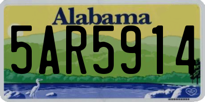 AL license plate 5AR5914