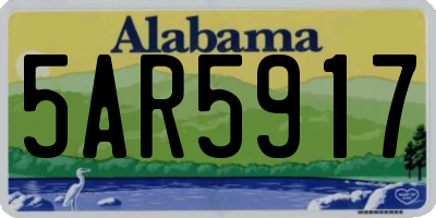 AL license plate 5AR5917