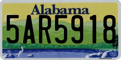 AL license plate 5AR5918