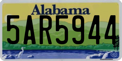 AL license plate 5AR5944