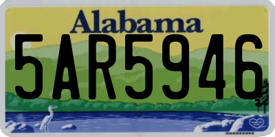 AL license plate 5AR5946