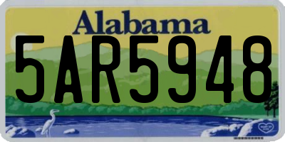 AL license plate 5AR5948