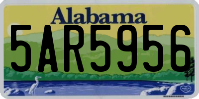 AL license plate 5AR5956