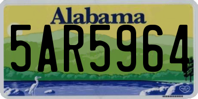 AL license plate 5AR5964