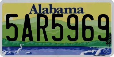 AL license plate 5AR5969