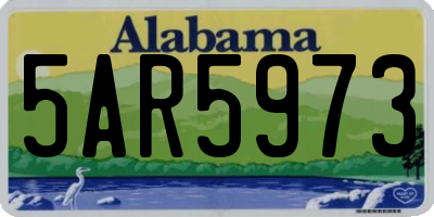 AL license plate 5AR5973