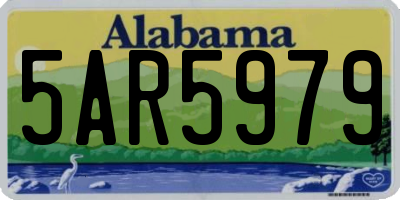 AL license plate 5AR5979
