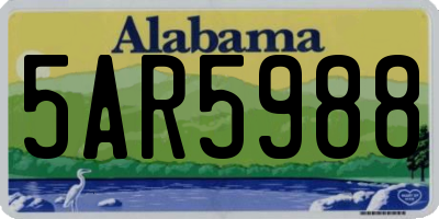 AL license plate 5AR5988