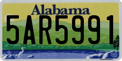 AL license plate 5AR5991