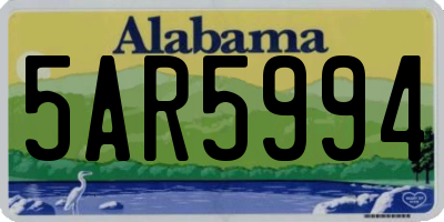 AL license plate 5AR5994