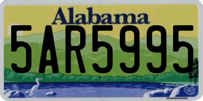 AL license plate 5AR5995