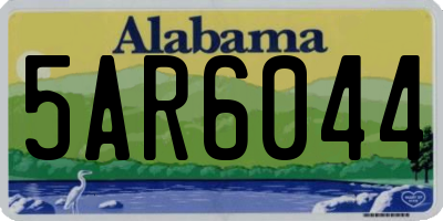 AL license plate 5AR6044