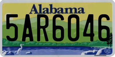 AL license plate 5AR6046