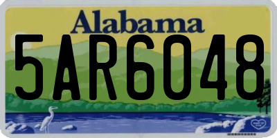 AL license plate 5AR6048
