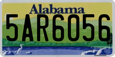 AL license plate 5AR6056
