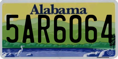 AL license plate 5AR6064
