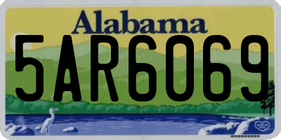 AL license plate 5AR6069