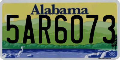 AL license plate 5AR6073