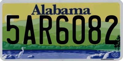 AL license plate 5AR6082