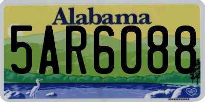 AL license plate 5AR6088