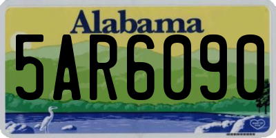 AL license plate 5AR6090