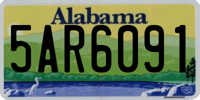 AL license plate 5AR6091
