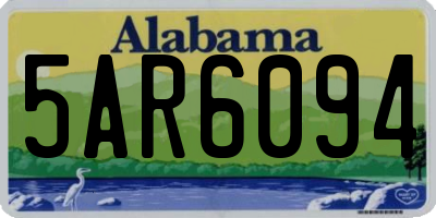 AL license plate 5AR6094