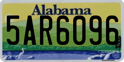 AL license plate 5AR6096