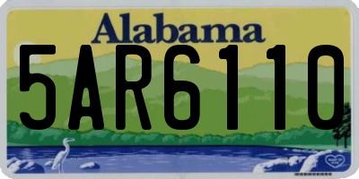 AL license plate 5AR6110