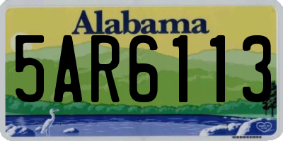 AL license plate 5AR6113
