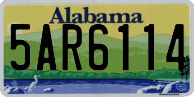 AL license plate 5AR6114