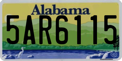 AL license plate 5AR6115