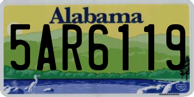 AL license plate 5AR6119
