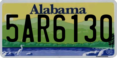 AL license plate 5AR6130