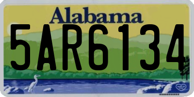 AL license plate 5AR6134