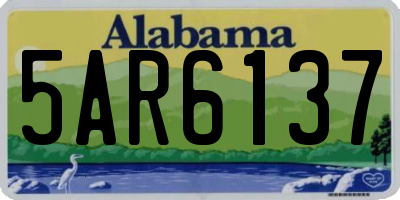 AL license plate 5AR6137
