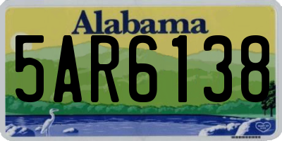 AL license plate 5AR6138