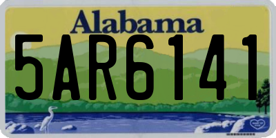 AL license plate 5AR6141