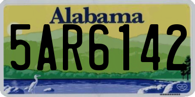 AL license plate 5AR6142