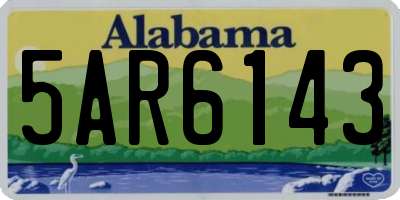 AL license plate 5AR6143
