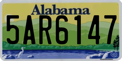 AL license plate 5AR6147