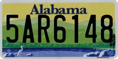 AL license plate 5AR6148