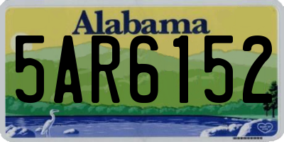 AL license plate 5AR6152