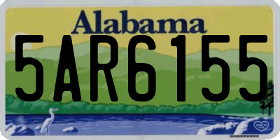 AL license plate 5AR6155