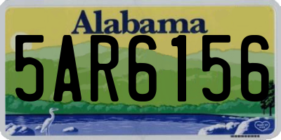 AL license plate 5AR6156