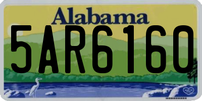 AL license plate 5AR6160