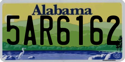 AL license plate 5AR6162