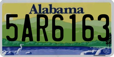 AL license plate 5AR6163
