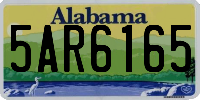 AL license plate 5AR6165